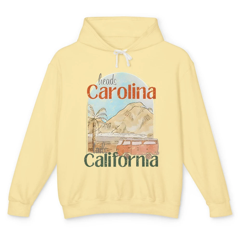 Retro Heads Carolina Tails California Western Country Summer Unisex Lightweight Hoodie