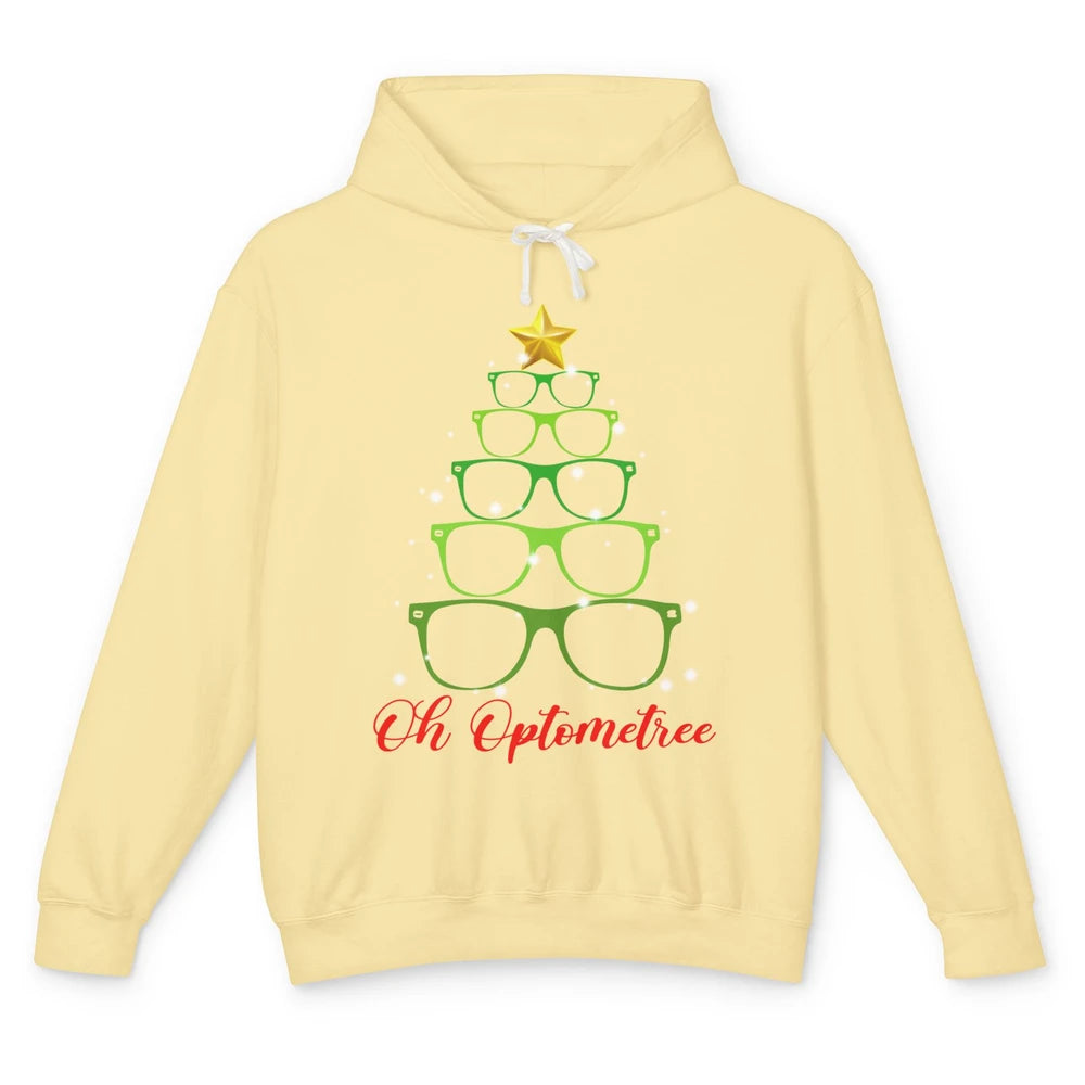 Glasses Christmas Tree Oh Optometree Optometry Optician Gift Unisex Lightweight Hoodie