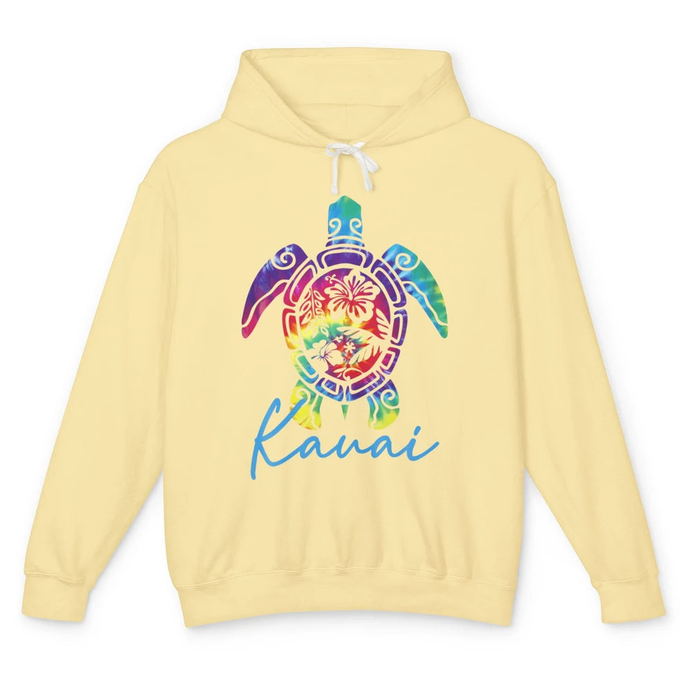 Cute Hawaiian Sea Turtle Kauai Hawaii Island Vacation Beach Unisex Lightweight Hoodie