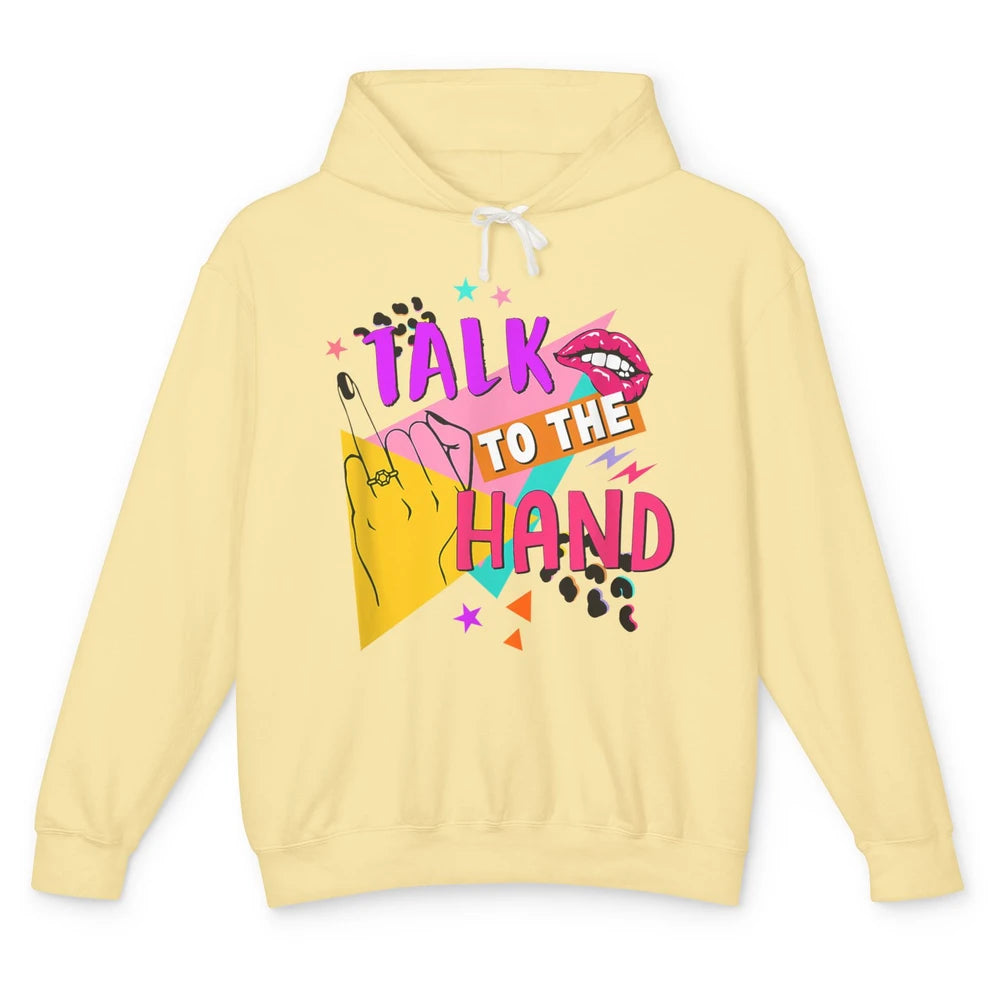 Talk To Hand Bride Retro 90s Bachelorette Bridal Engagement Unisex Lightweight Hoodie