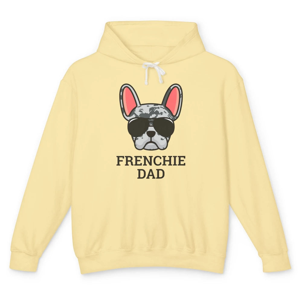 Blue Merle French Dad Frenchie Bulldog Cool Pet Owner Father Unisex Lightweight Hoodie