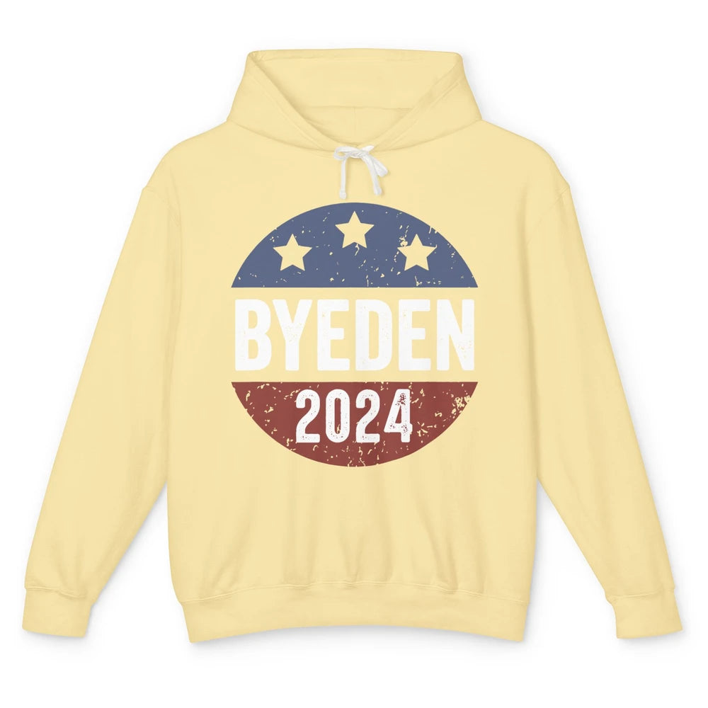 Bye Den 2024 Byeden Button Funny Anti Joe Biden Vote Trump Unisex Lightweight Hoodie