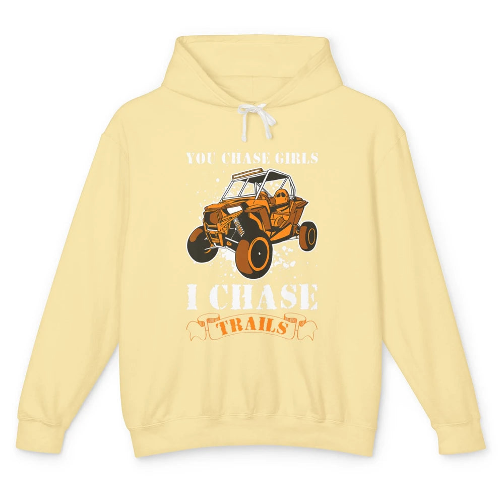 Retro Chase Trails Mud Rider Dirty UTV SXS Rider Offroad Unisex Lightweight Hoodie