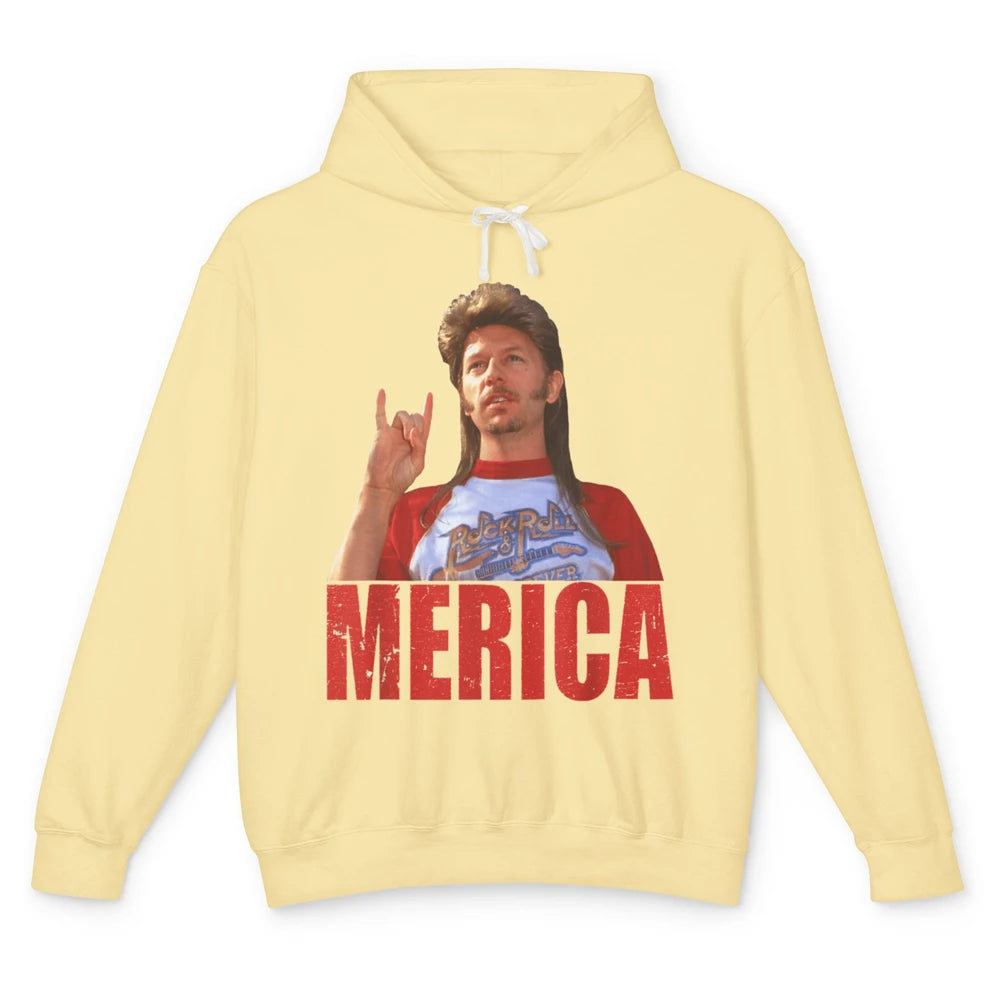 Funny Joe Merica 4th Of July Independence America Patriotic Unisex Lightweight Hoodie