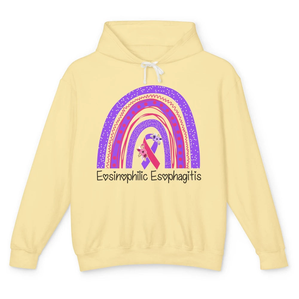 Eosinophilic Esophagitis Awareness Awareness EOE Rainbow Unisex Lightweight Hoodie