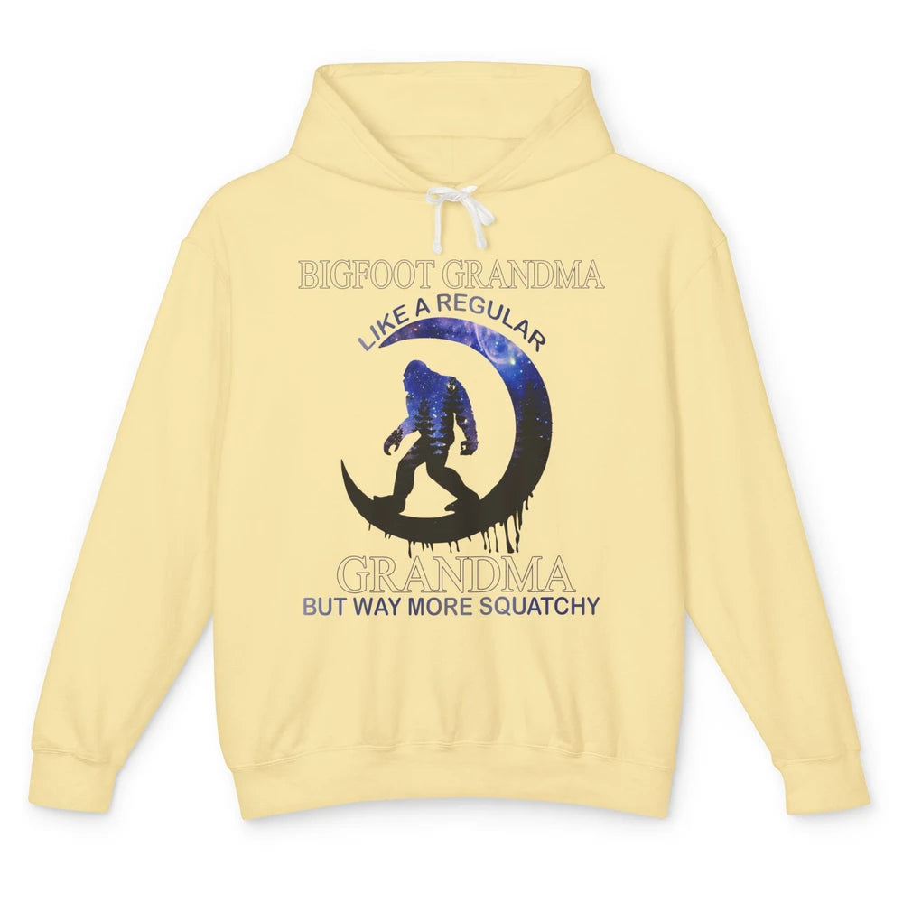 Bigfoot Grandma Like A Regular Grandma But Way More Squatchy Unisex Lightweight Hoodie