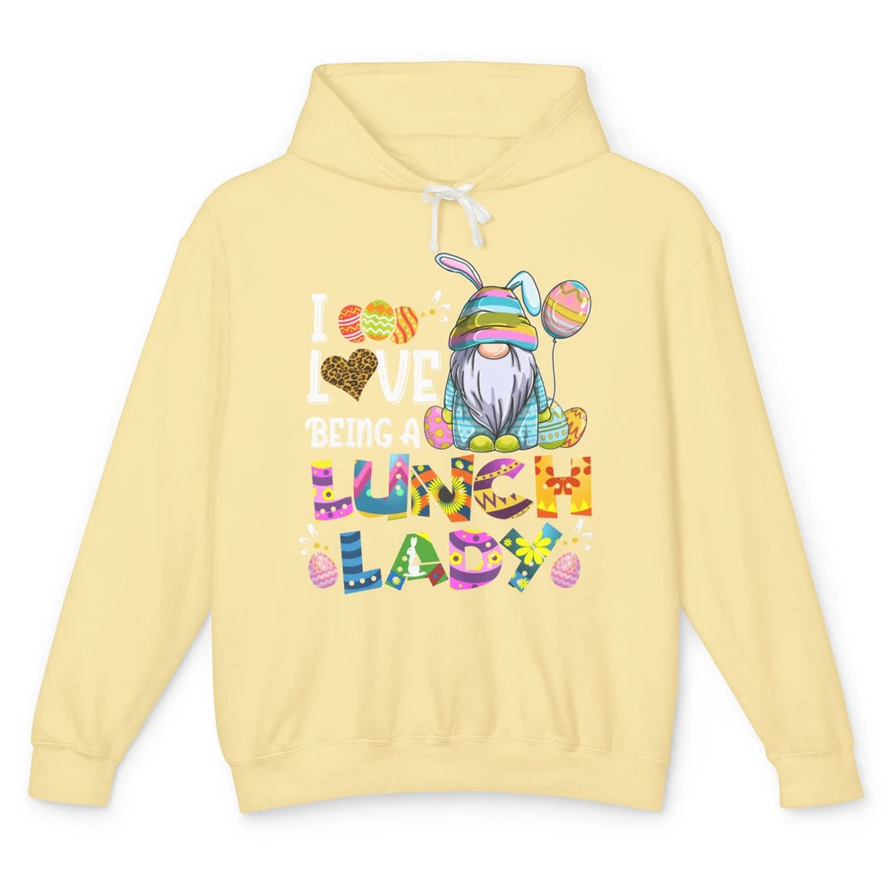 Gnome Easter Day Lunch Lady Squad Cafeteria School Squad Egg Unisex Lightweight Hoodie