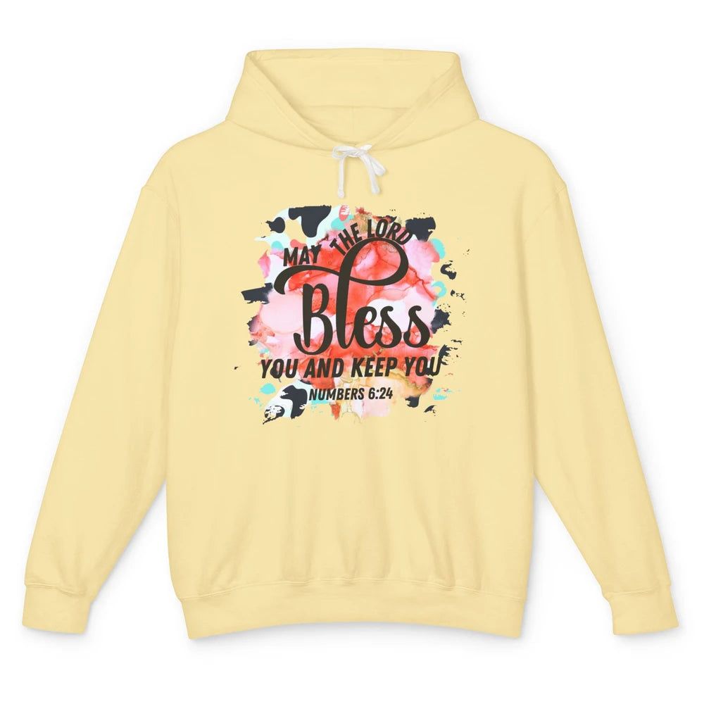 Christian May the Lord Bless You and Keep You Bible Verse Unisex Lightweight Hoodie