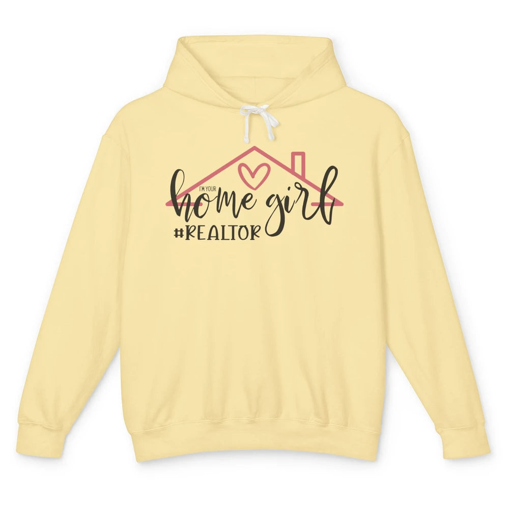 Realtor Life Home Girl Real Estate Agent Housing Investment Unisex Lightweight Hoodie