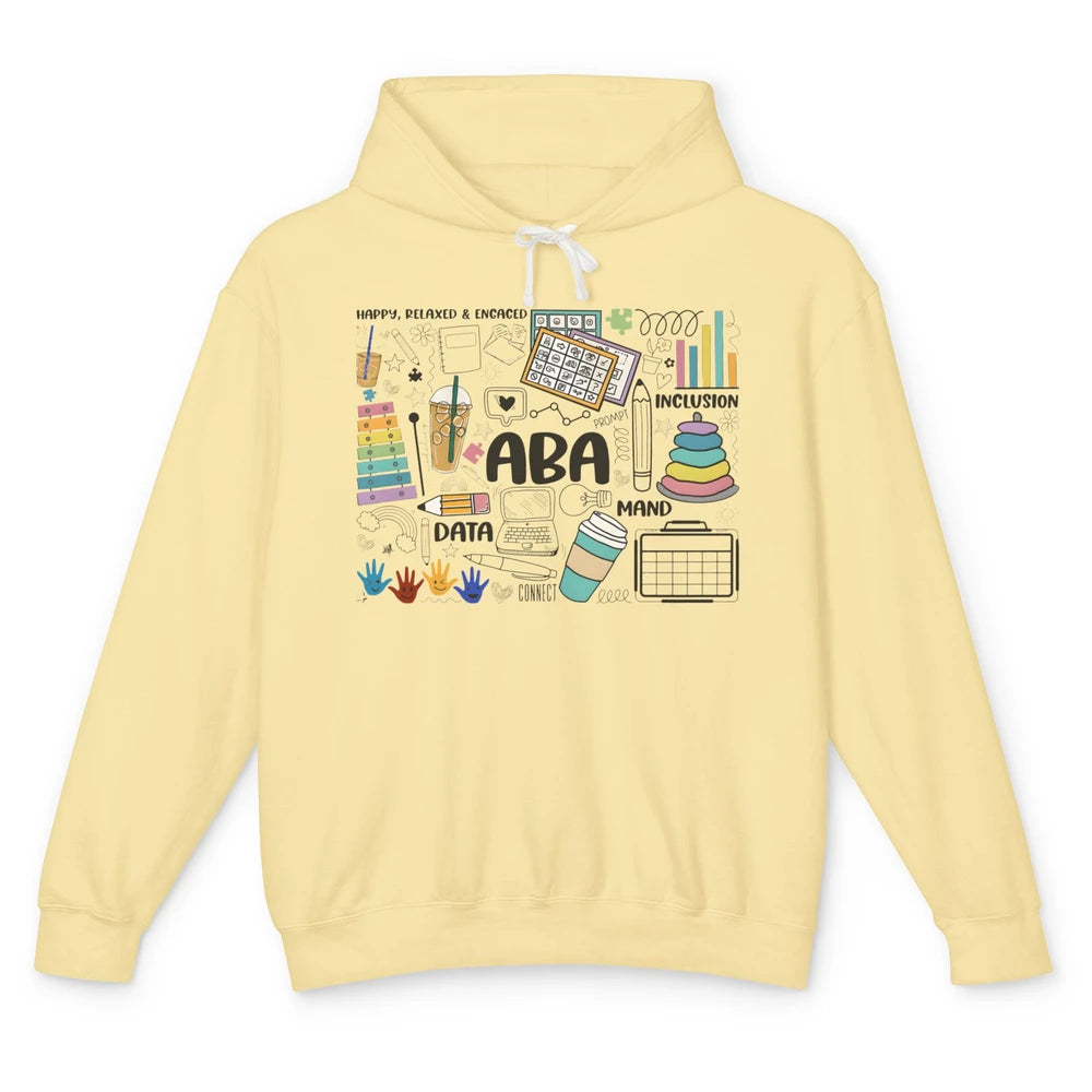 ABA Applied Behavior Analysis Sped Teacher RBT Therapist Unisex Lightweight Hoodie