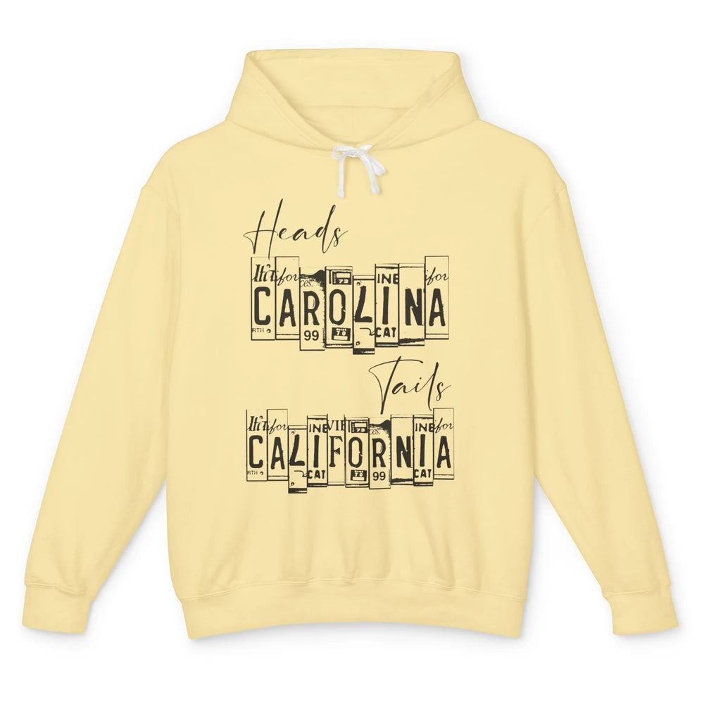 Vintage Heads Carolina Tail California Western Country Music Unisex Lightweight Hoodie