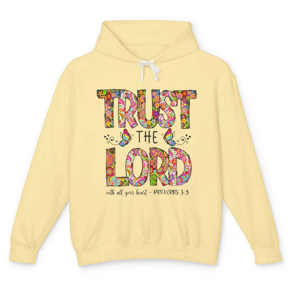 Prayer Bible Verse Religious Trust The Lord Jesus Christian Unisex Lightweight Hoodie