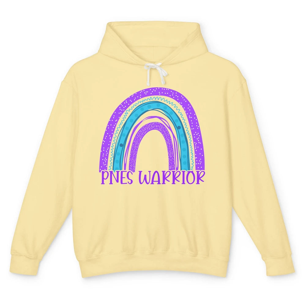 Psychogenic Non-epileptic Seizures PNES Purple Teal Rainbow Unisex Lightweight Hoodie