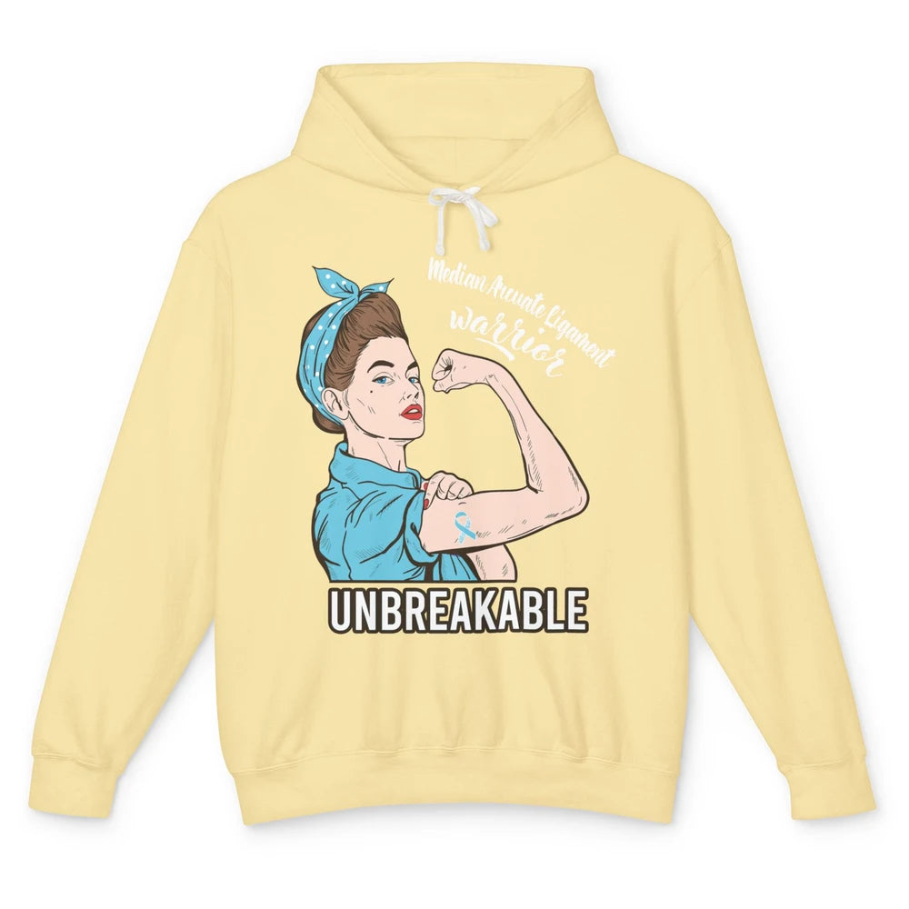 Median Arcuate Ligament Syndrome Strong Woman Unbreakable Unisex Lightweight Hoodie