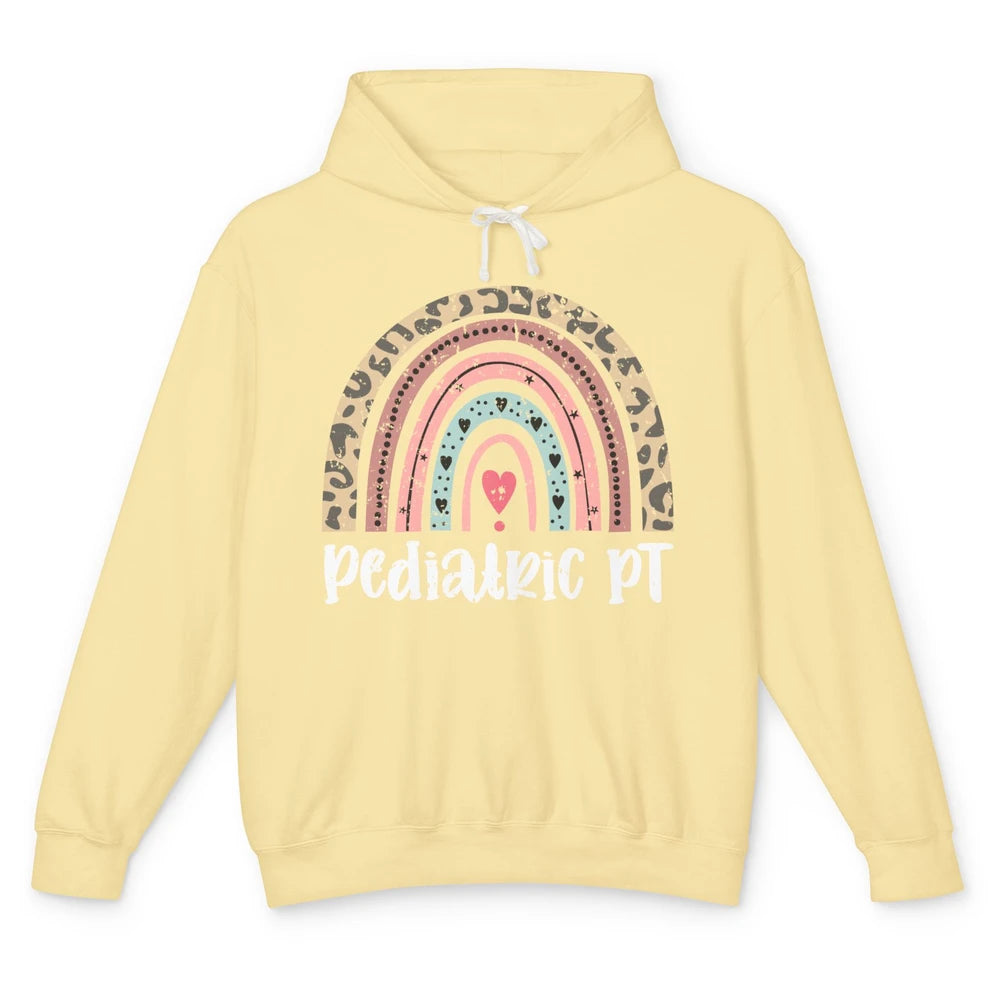 Retro Pediatric Physical Therapy Rainbow Physical Therapist Unisex Lightweight Hoodie