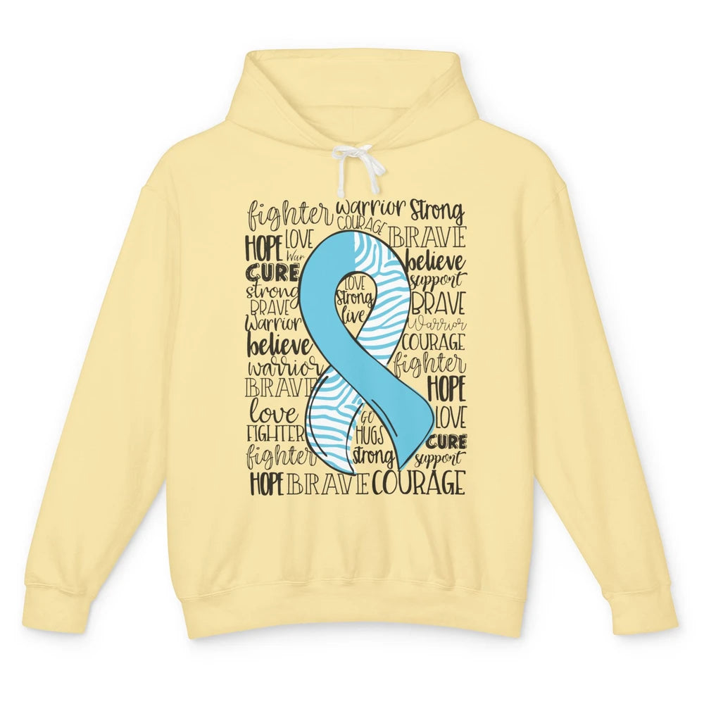 Median Arcuate Ligament Syndrome MALS Blue Ribbon Hope Love Unisex Lightweight Hoodie