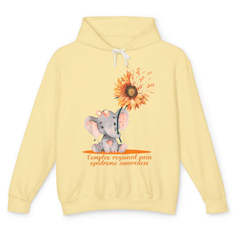 Complex Regional Pain Syndrome Sunflower Baby Elephant CRPS Unisex Lightweight Hoodie