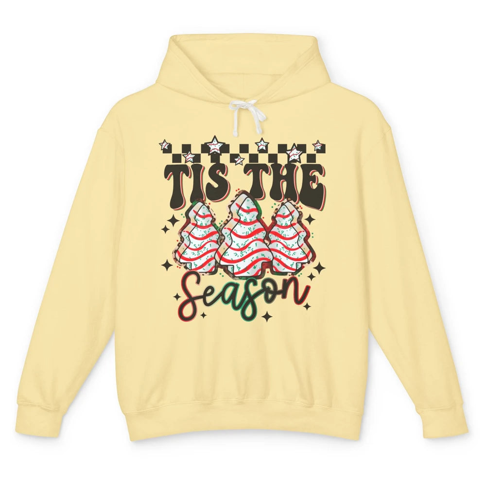 Funny Christmas Tree Cake Tis The Season Debbie Western Xmas Unisex Lightweight Hoodie