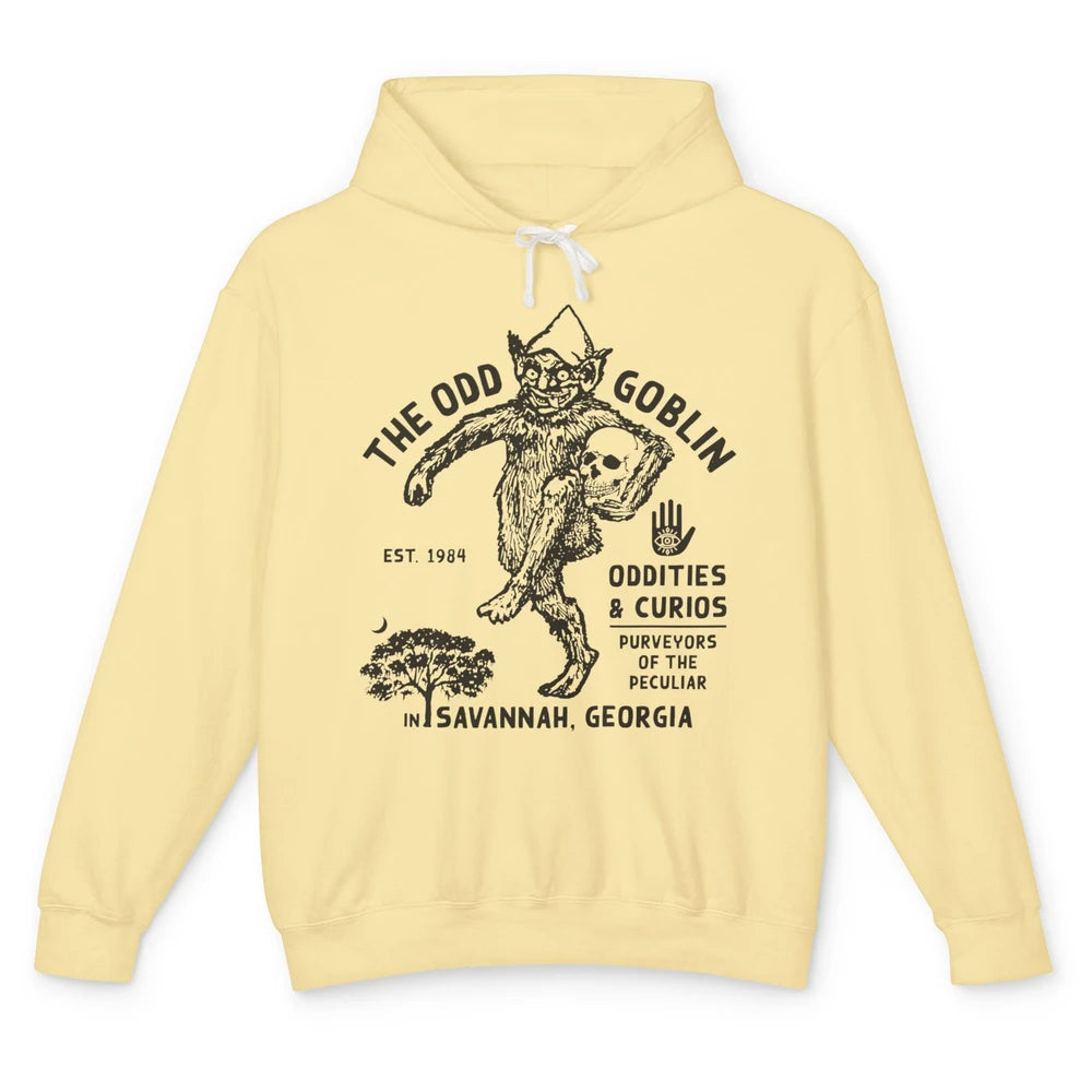 Vintage The Odd Goblin Est 1984 Oddities Savannah Georgia Unisex Lightweight Hoodie