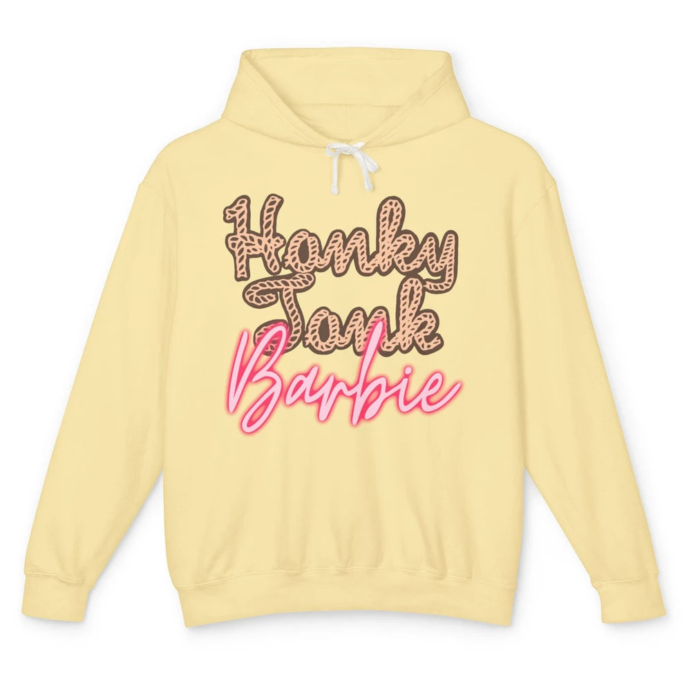 Honky Tonk Babe Lasso Western Country Cowboy Cowgirl Gift Unisex Lightweight Hoodie