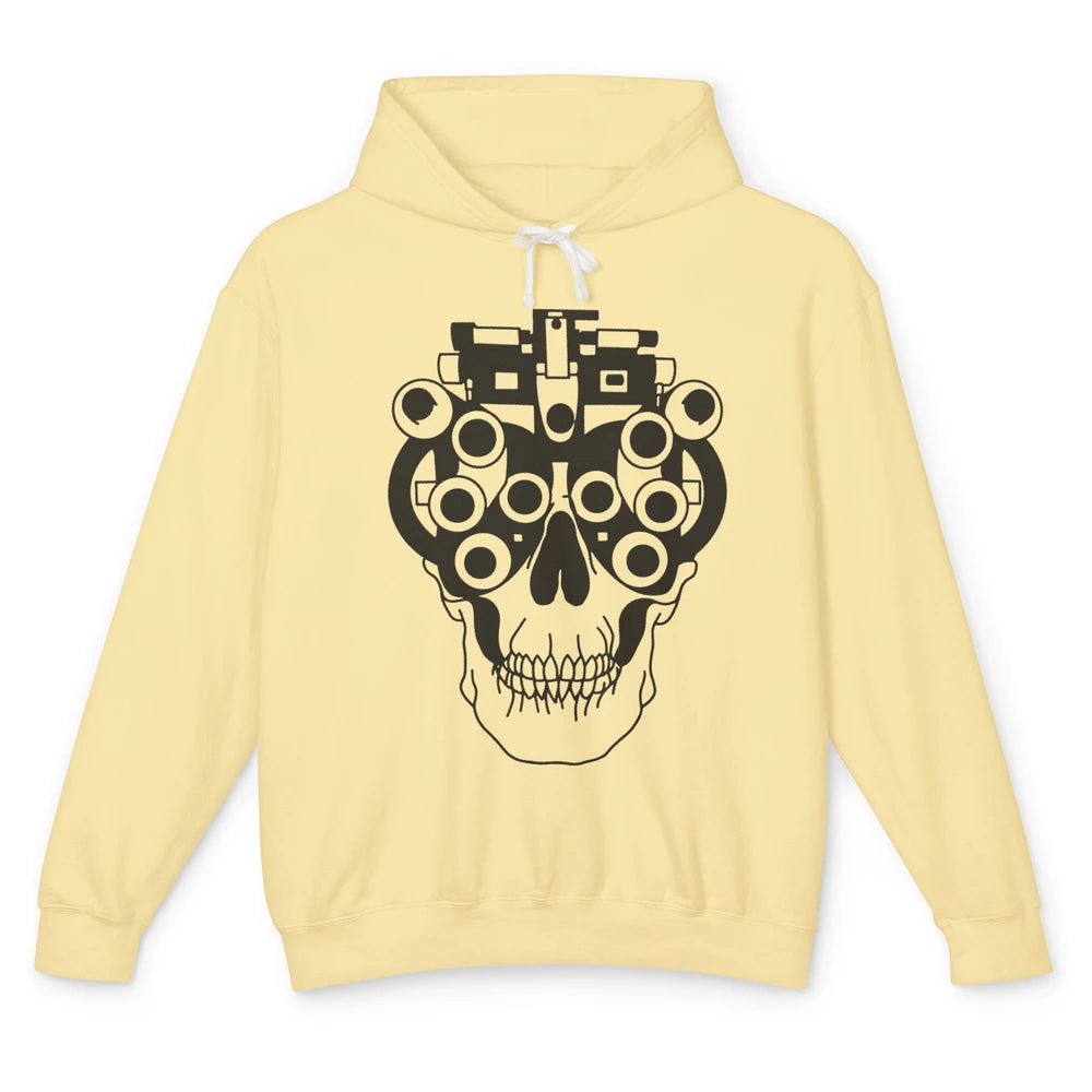 Phoropter Skeleton Optometrist Optician Halloween Optometry Unisex Lightweight Hoodie