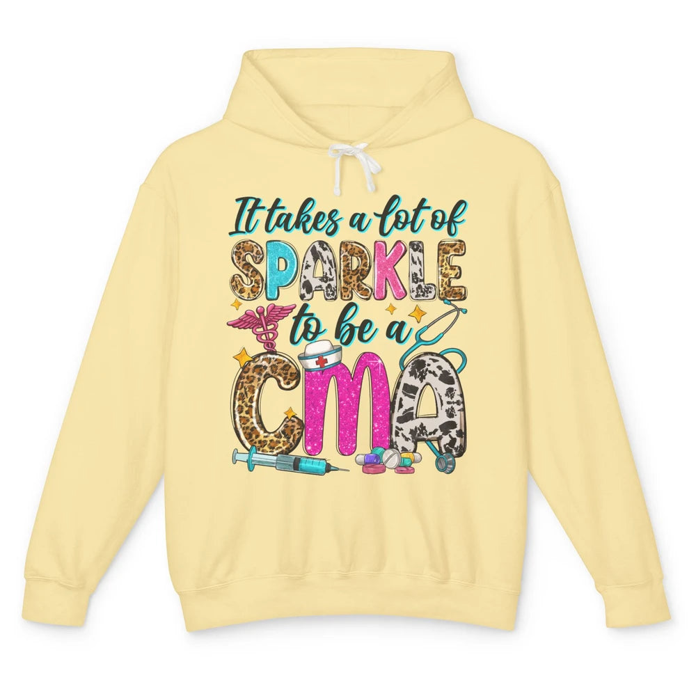 Sunflower It Takes Sparkle To Be CMA Western Nursing Life Unisex Lightweight Hoodie