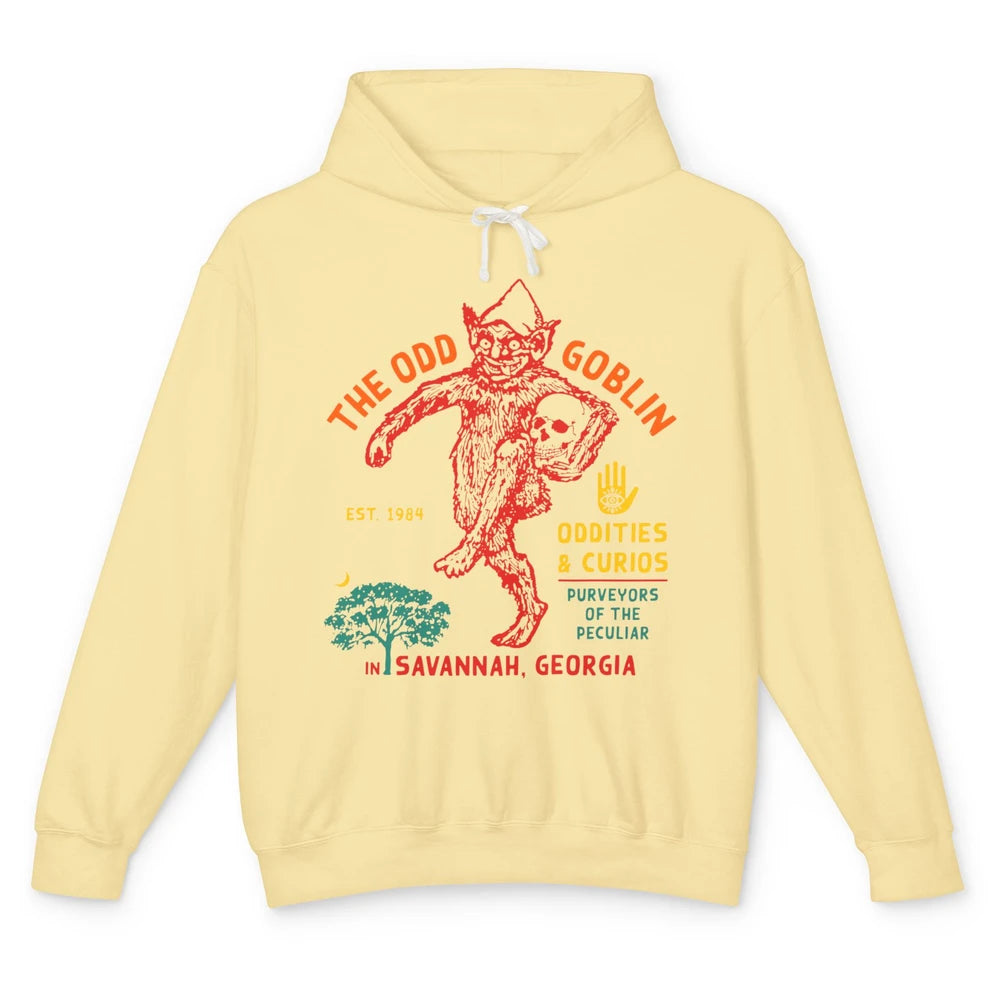 Vintage The Odd Goblin Est 1984 Oddities Savannah Georgia Unisex Lightweight Hoodie