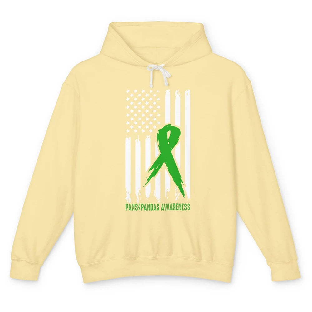 PANS/PANDAS Awareness Green Ribbon No One Fight Alone Unisex Lightweight Hoodie