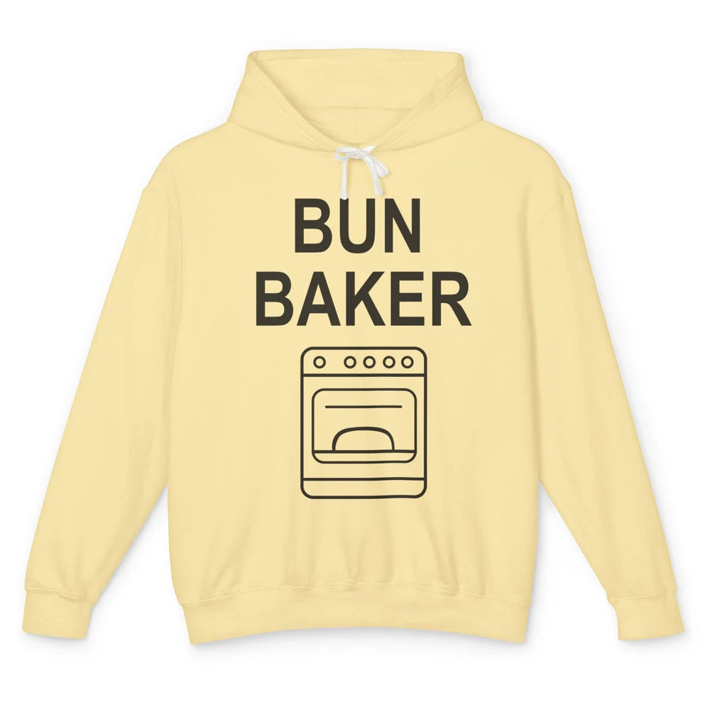 Bun Maker Bun Baker Pregnancy Announcement Baby Reveal Gift Unisex Lightweight Hoodie