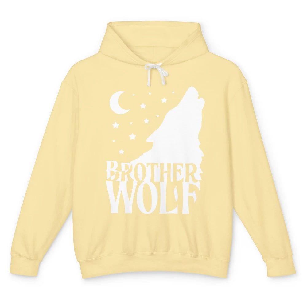 Brother Wolf Wolf Pack Wolf Family Matching Family Outfit Unisex Lightweight Hoodie