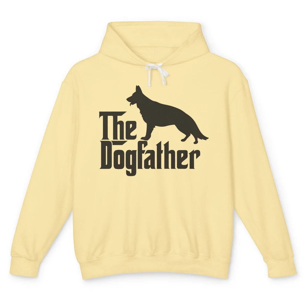 The Dogfather German Shepherd Funny Dog Dad Father Day Unisex Lightweight Hoodie