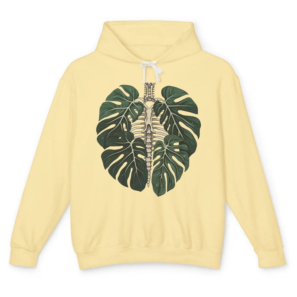 Skeleton Plant Body Nature Botanical Gardening Plant Lovers Unisex Lightweight Hoodie