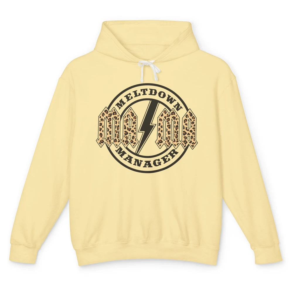 Leopard Mama Lightning Bolt Meltdown Manager Western Country Unisex Lightweight Hoodie