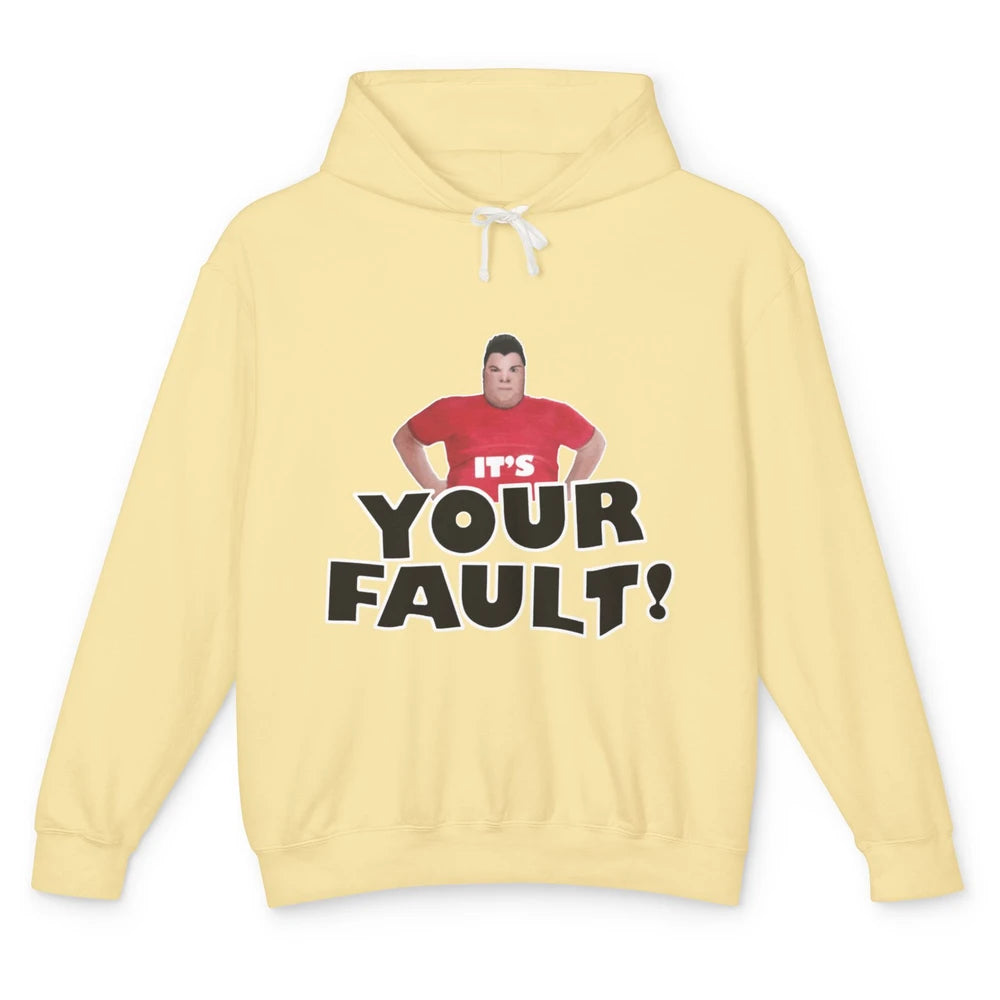 Funny Nikocado Avocado Your Fault Fat Humor Food Meme Pun Unisex Lightweight Hoodie