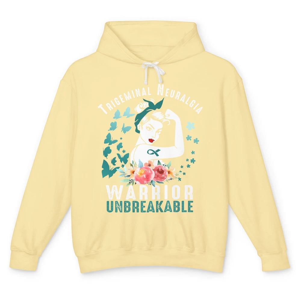 Trigeminal Neuralgia Warrior Unbreakable Strong Woman Unisex Lightweight Hoodie