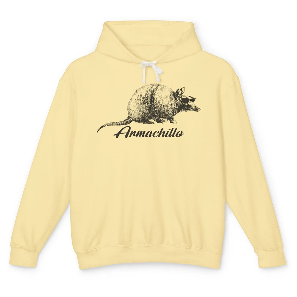 Funny Desert Armadillo Chill Armachillo Texas Western Animal Unisex Lightweight Hoodie