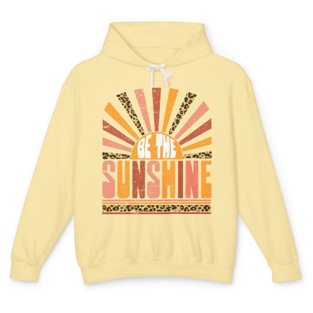 Be The Sunshine Retro Leopard Sun Vintage Summer Vacation Unisex Lightweight Hoodie