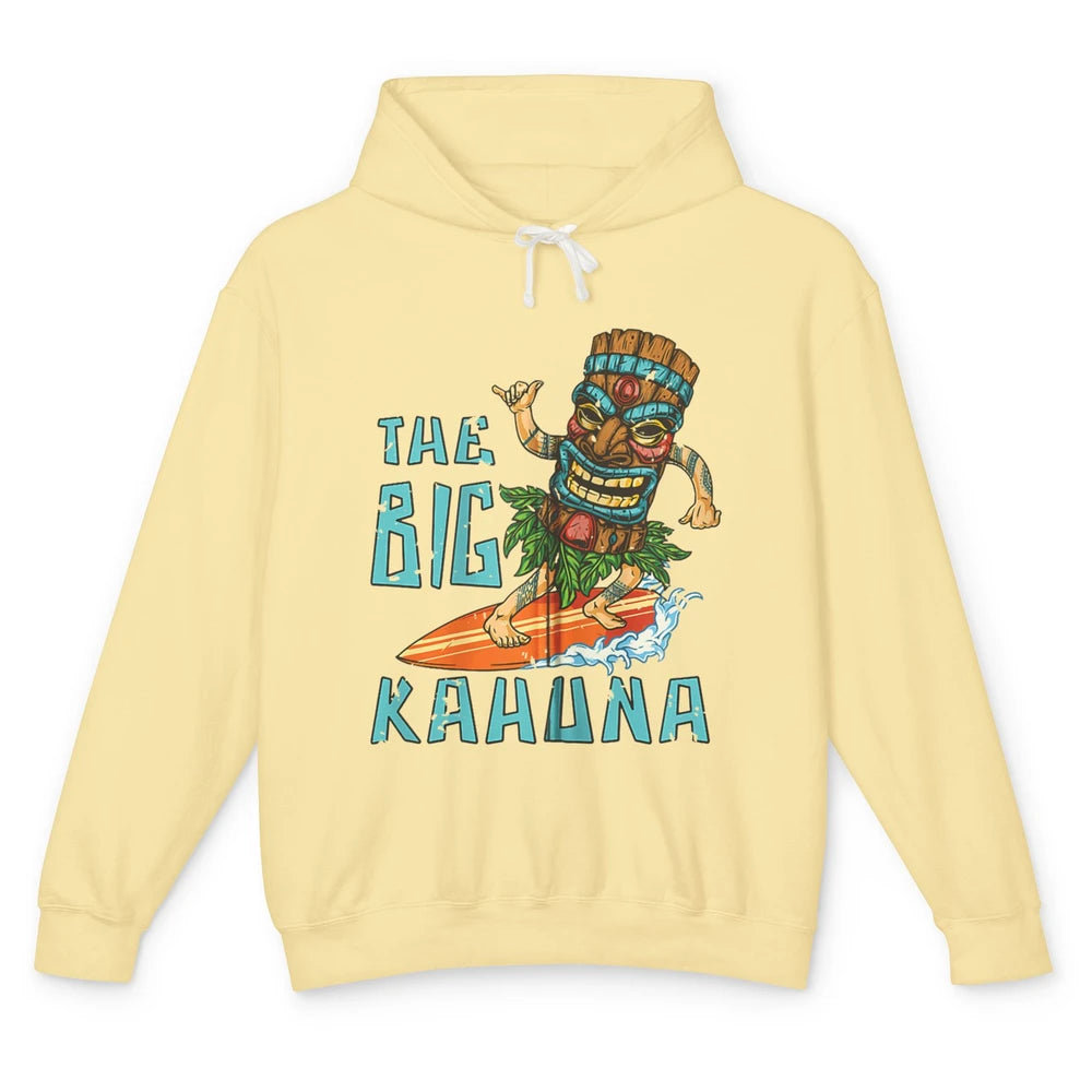 Tiki Big Kahuna Surfer Tropical Hawaii Aloha Paradise Beach Unisex Lightweight Hoodie