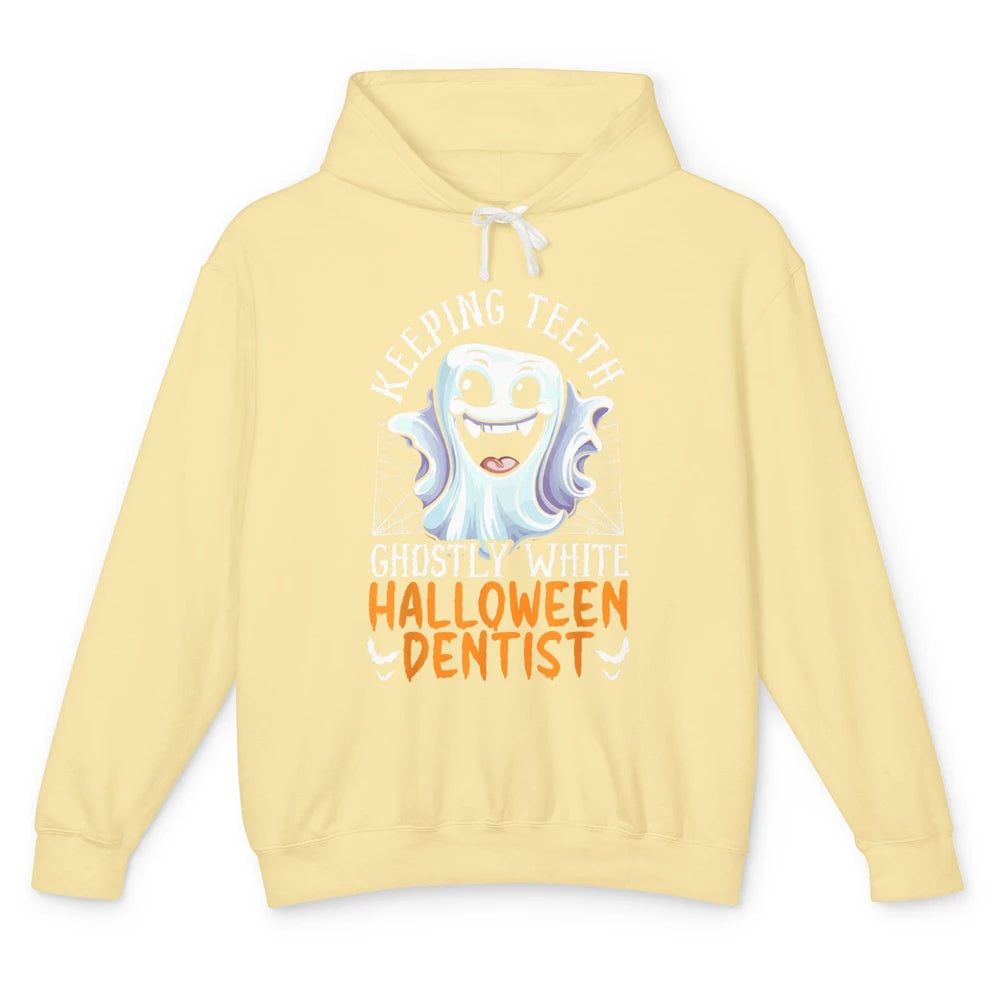 Dental Boo Crew Halloween Spooky Season Ghost Dentist Tooth Unisex Lightweight Hoodie