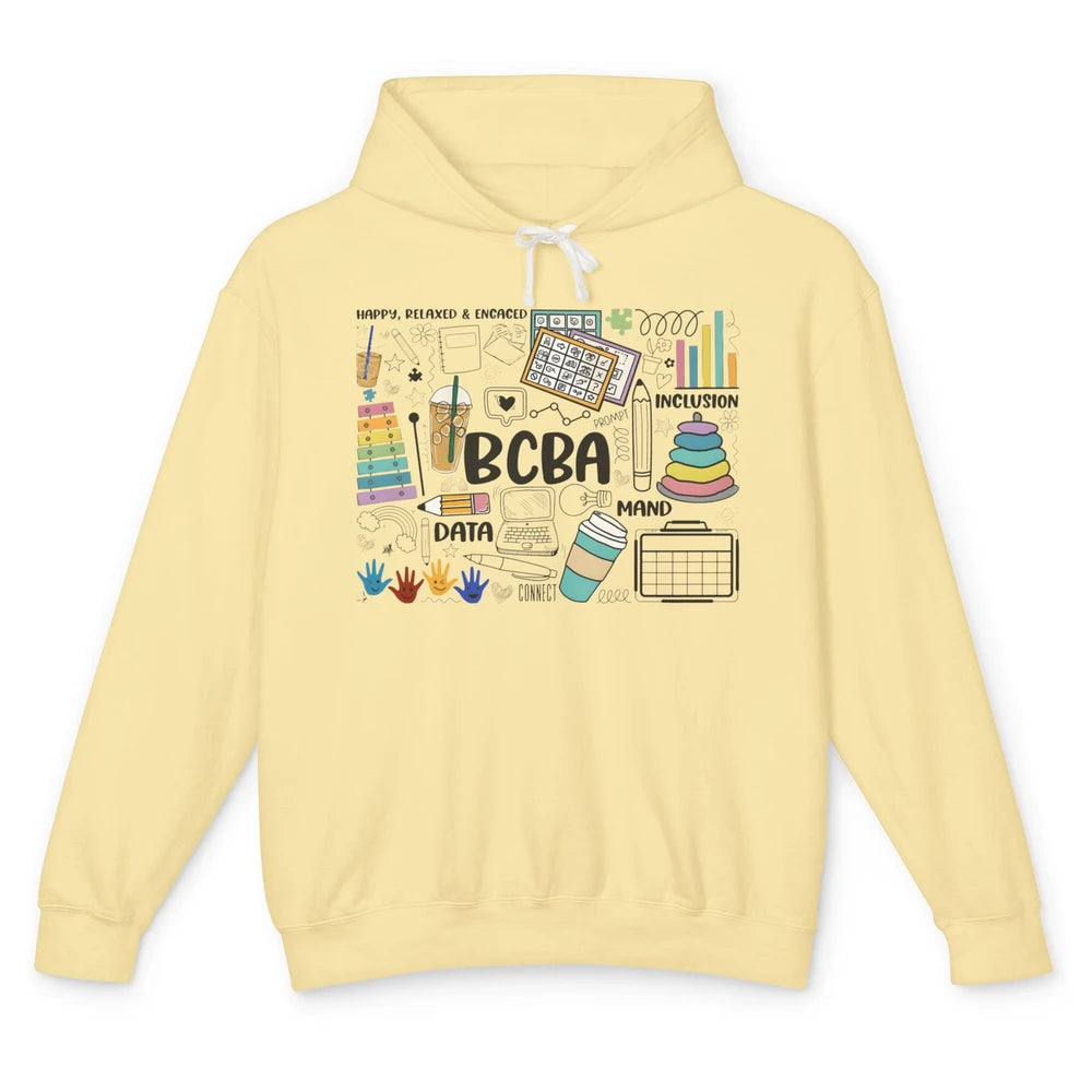 BCBA Behavior Analyst Special Education Teacher Therapist Unisex Lightweight Hoodie