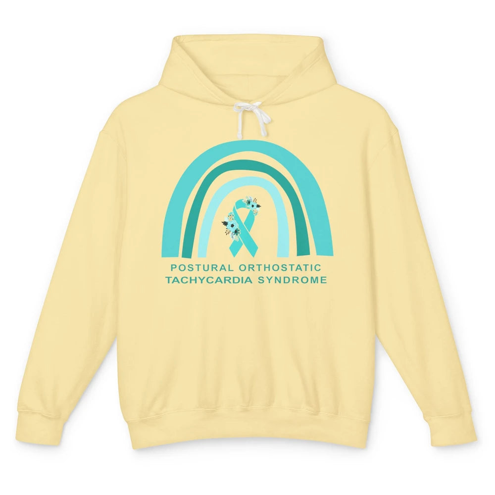 POTS Postural Orthostatic Tachycardia Syndrome Turquoise Unisex Lightweight Hoodie