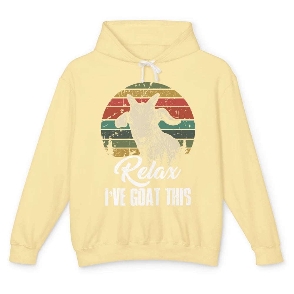 Vintage Goat I Goat This Farming Life Farmer Gift Men Women Unisex Lightweight Hoodie