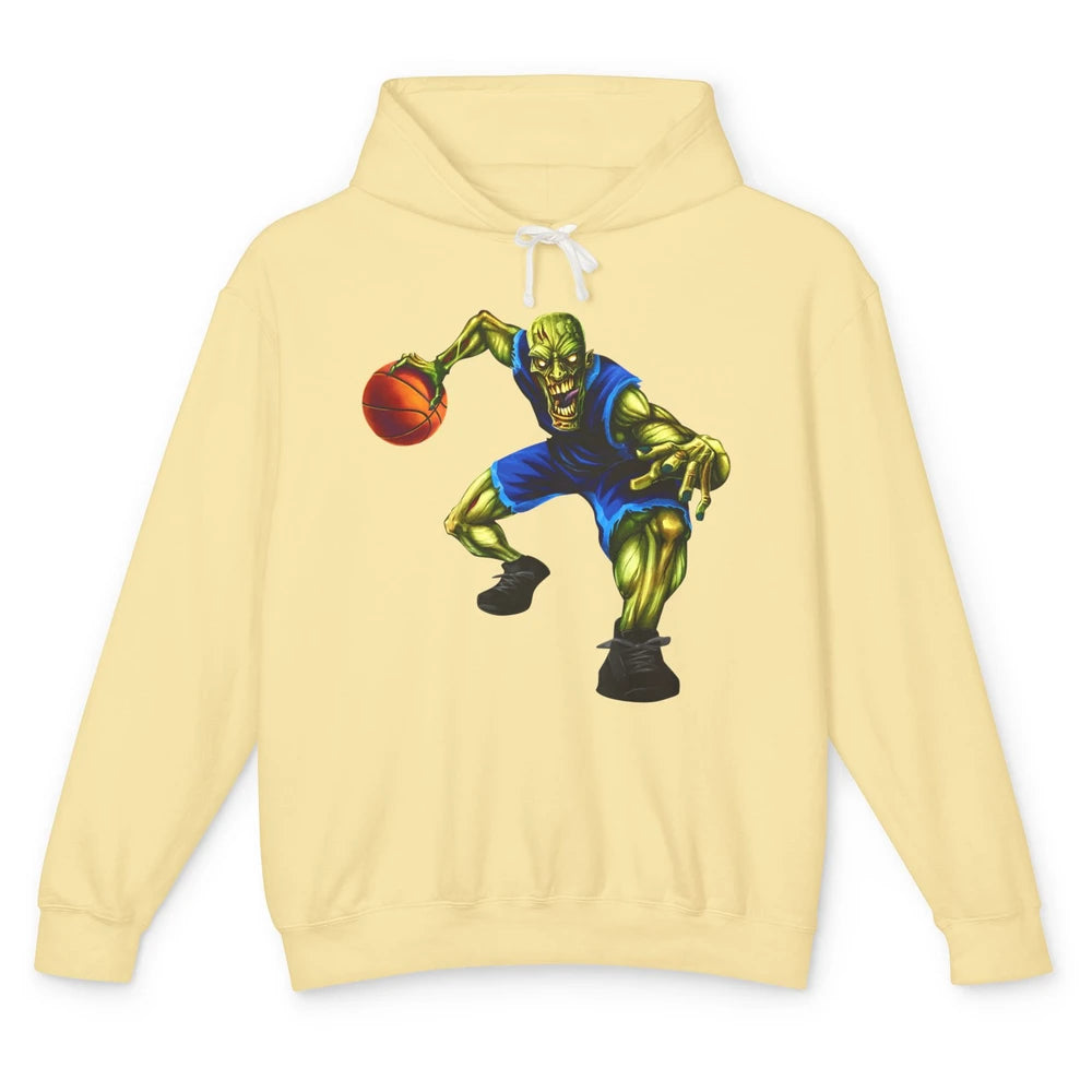 Zombie Basketball Halloween Basketball Players Scary Costume Unisex Lightweight Hoodie