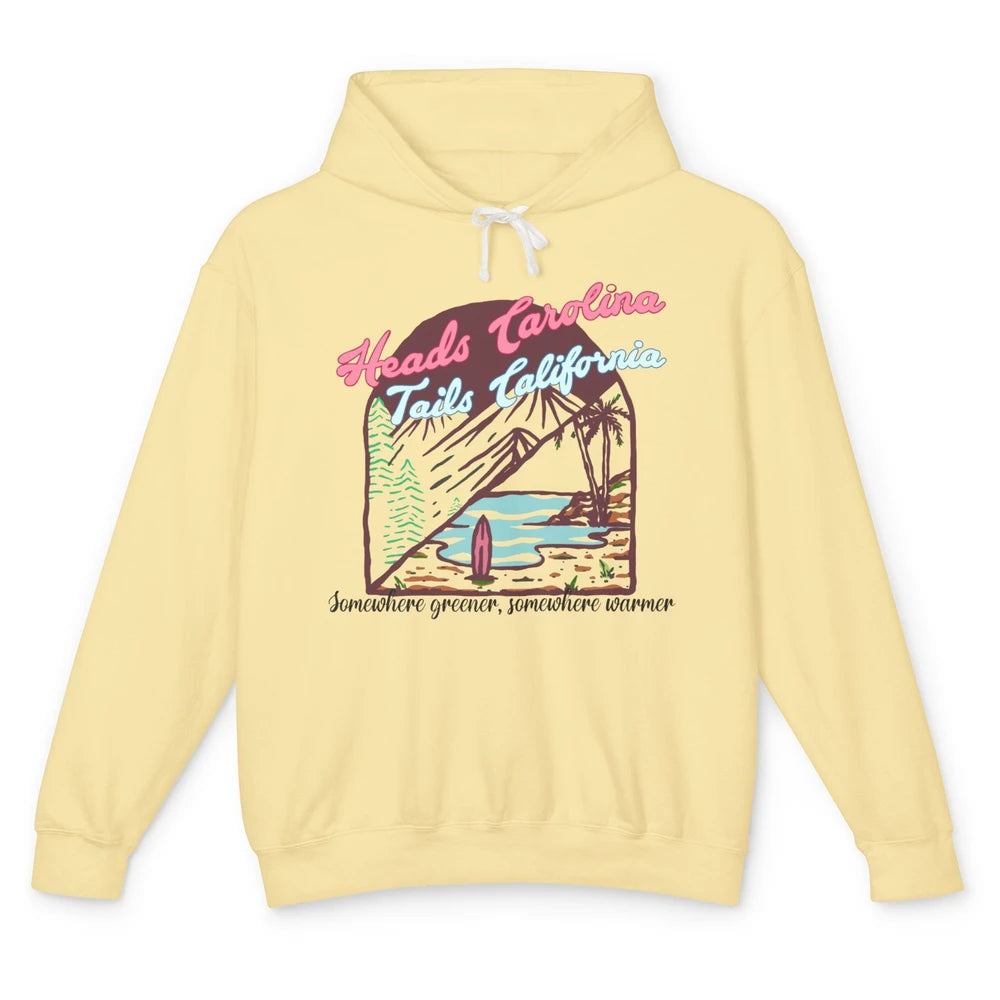 Heads Carolina Tail California Western Summer Beach Paradise Unisex Lightweight Hoodie