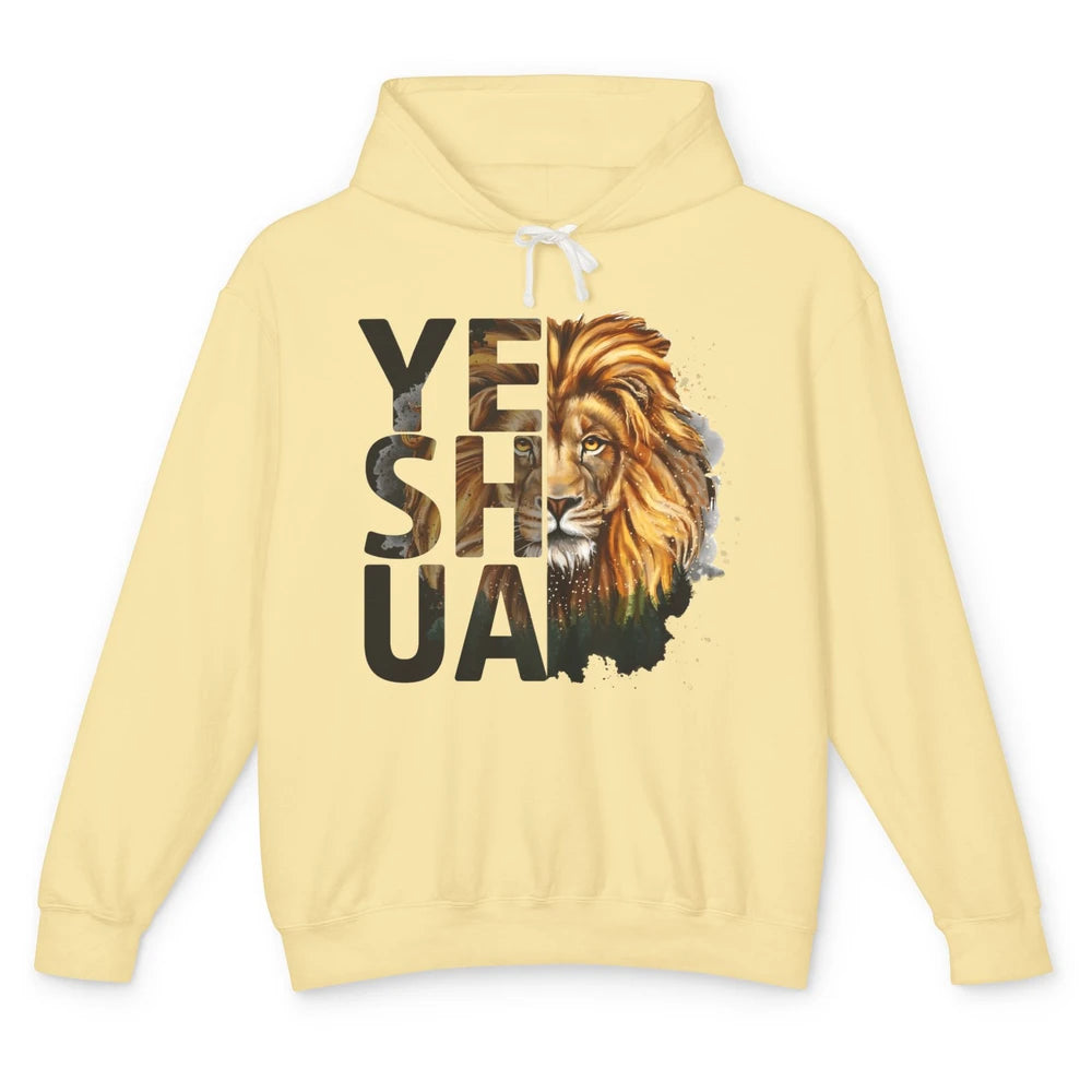 Yeshua Lion Of Judah Fear Not Bible Christian Religious Unisex Lightweight Hoodie