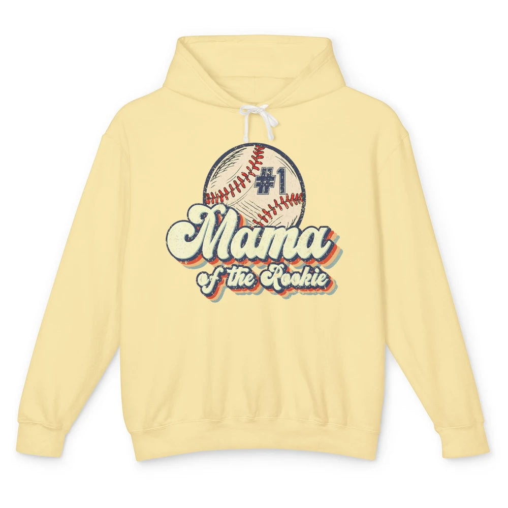 Mama Of Rookie Baseball Mom Softball Players Mother Mommy Unisex Lightweight Hoodie