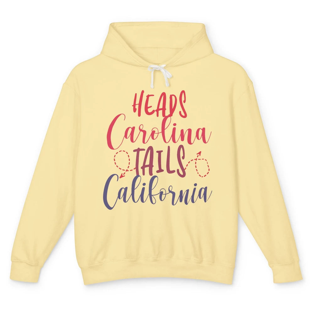 Heads Carolina Tail California Western Summer Beach Paradise Unisex Lightweight Hoodie