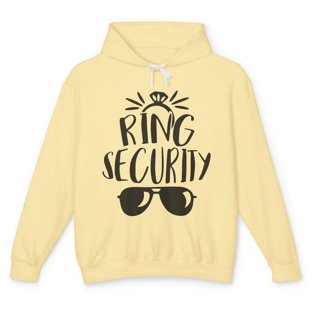 Wedding Ring Security Boy Girl Ring Bearer Wedding Party Unisex Lightweight Hoodie