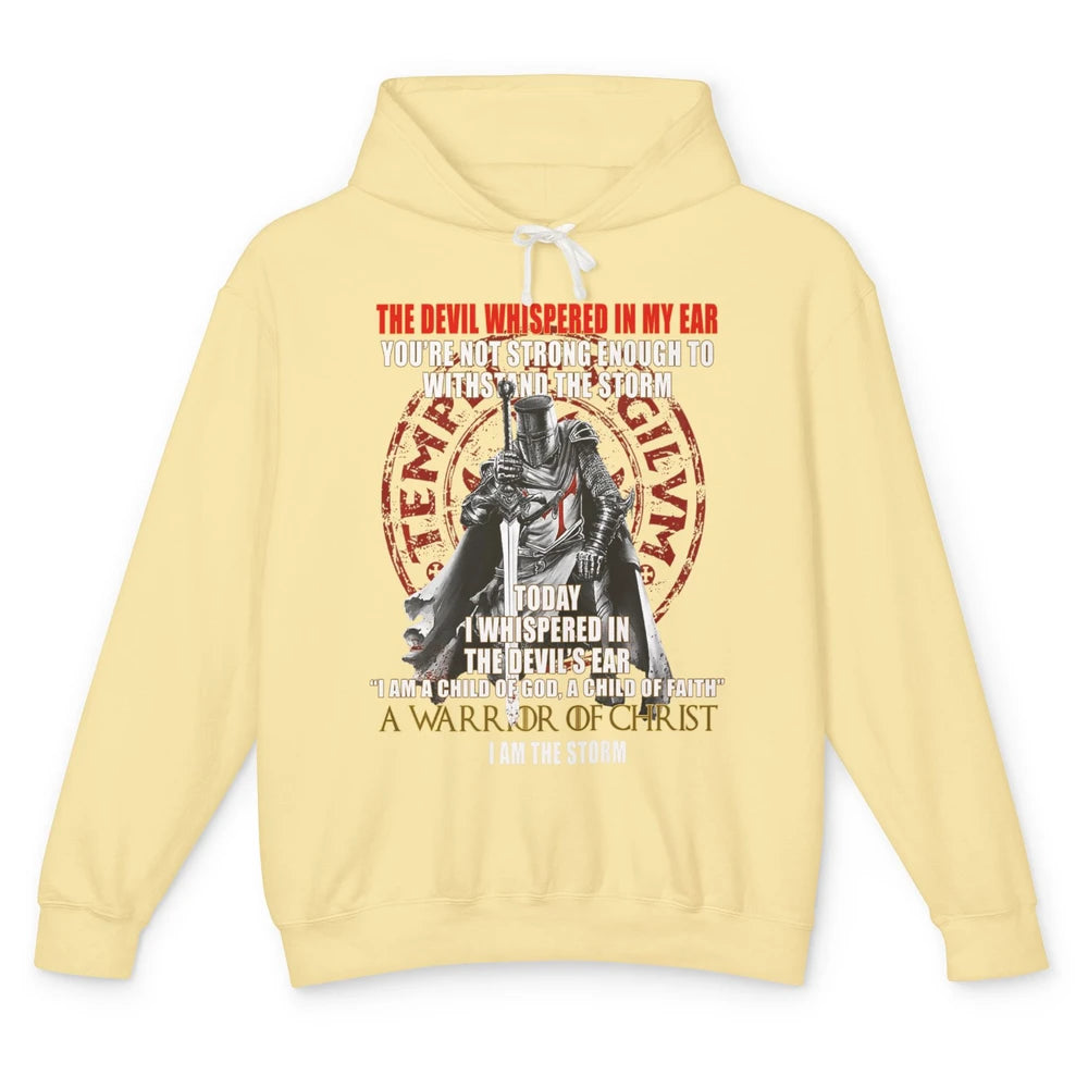 Knight Templar Kneel Before God Warrior Of Christ Jesus Son Unisex Lightweight Hoodie