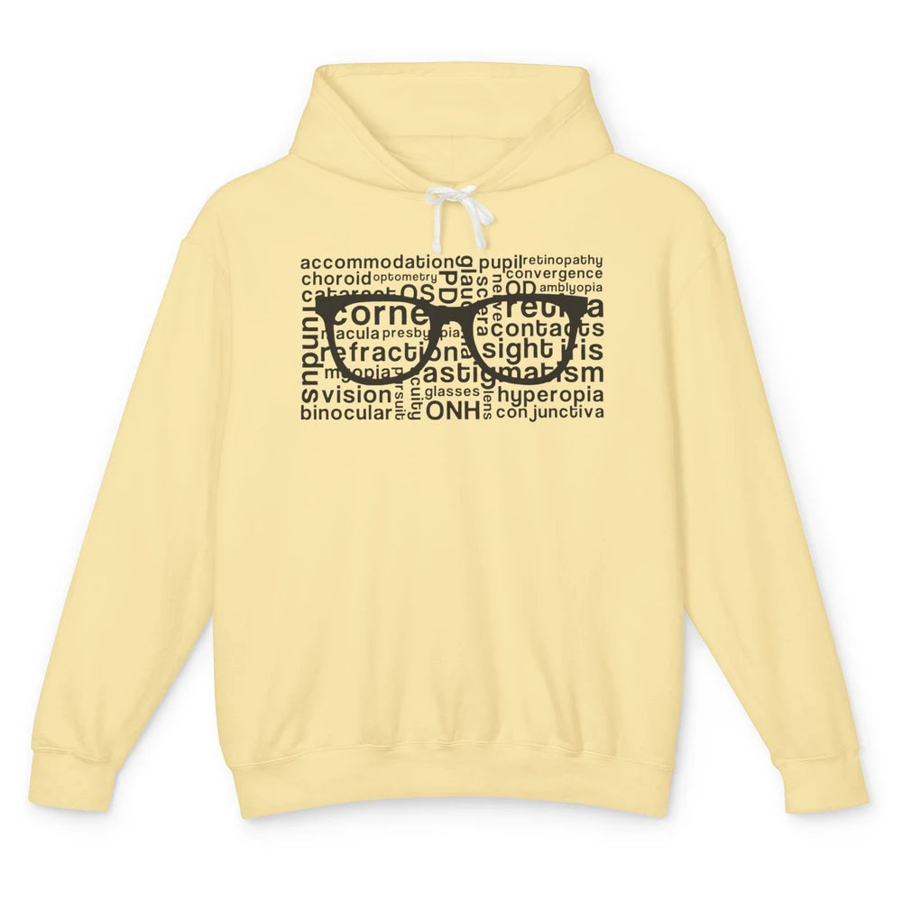 Optometry Glasses Ophthalmologist Optometrist Optician Gift Unisex Lightweight Hoodie